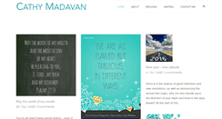 Desktop Screenshot of cathymadavan.com